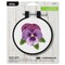 Bucilla Stamped Embroidery Kit W/3" Plastic Hoop-Pretty Pansy